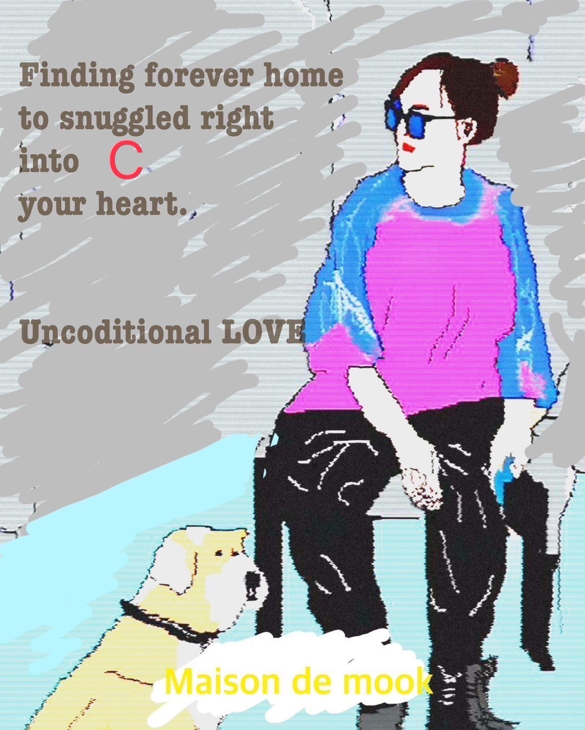 オリジナル 白×黒 バイカラートートM